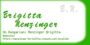 brigitta menzinger business card